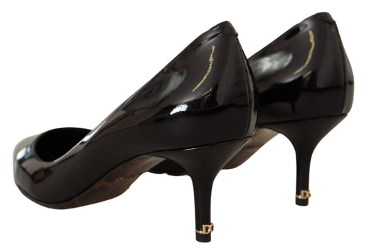 Elegant Black Patent Leather Heels