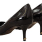 Elegant Patent Leather Heel Pumps