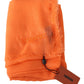 Sumptuous Cashmere Fringed Scarf in Vibrant Orange