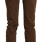 Chic High Waist Skinny Cotton Trousers