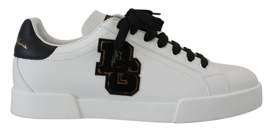 Elegant Two-Tone Leather Sneakers