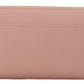 Elegant Pink Leather Continental Wallet