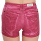 Chic Pink Washed Denim Shorts