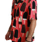 Elegant Silk Blend Ice-Cream Print Shirt