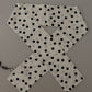 Elegant Silk Mens Scarf in Black and White