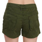 Emerald Mid Waist Cotton Shorts