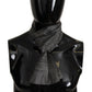 Elegant Gray Silk Men's Scarf