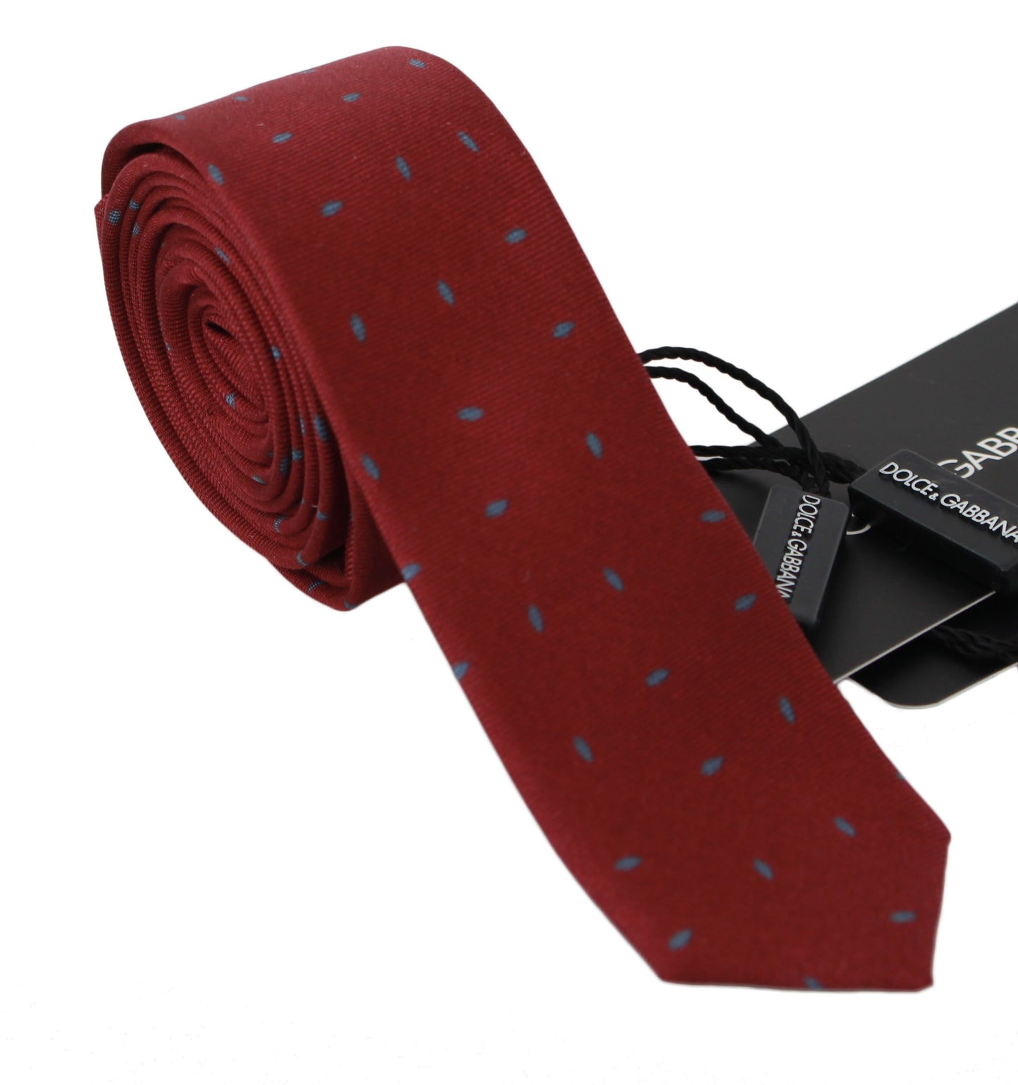 Exquisite Maroon Patterned Silk Necktie