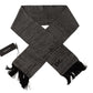 Elegant Gray Silk Men's Scarf