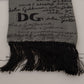 Elegant Gray Silk Men's Scarf