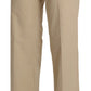 Chic Beige High-Waist Wide Leg Pants