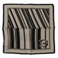 White Stripes DG Logo Square Handkerchief Scarf