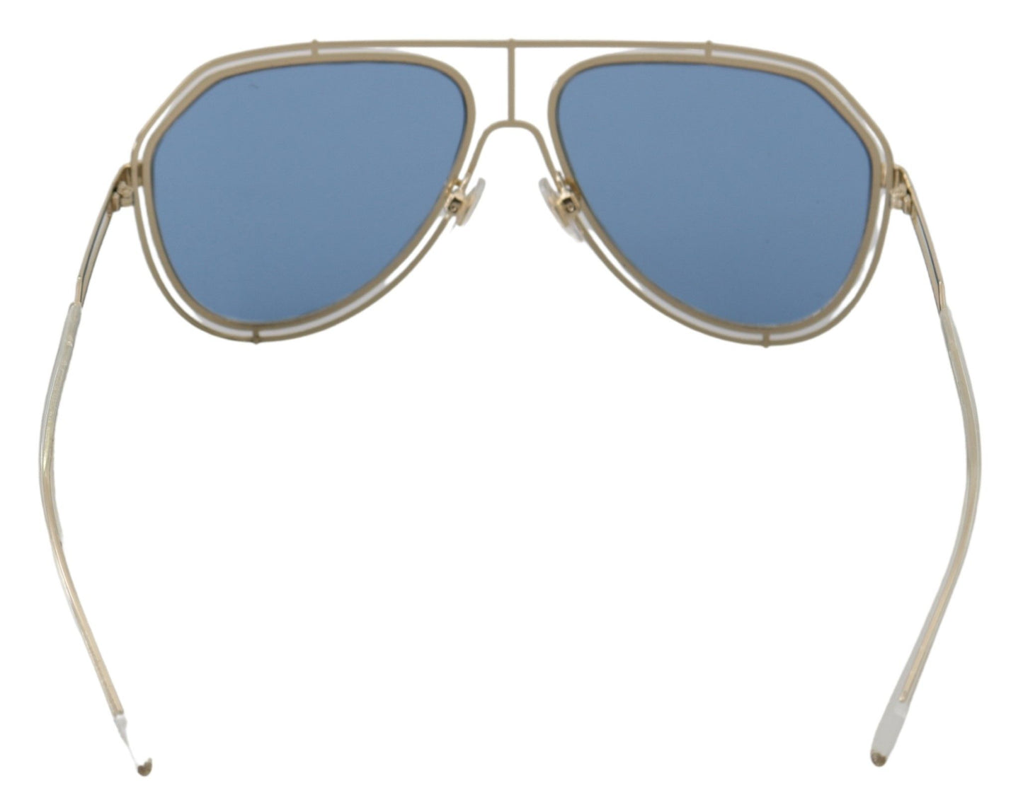 Elegant Gold Blue Men's Designer Sunglasses