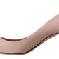 Pink Patent Leather Kitten Heels Pumps Shoes