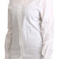 Elegant White Cotton Dress Shirt