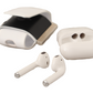 Chic Leather Airpods Case in Monochrome