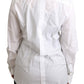 Elegant White Cotton Dress Shirt