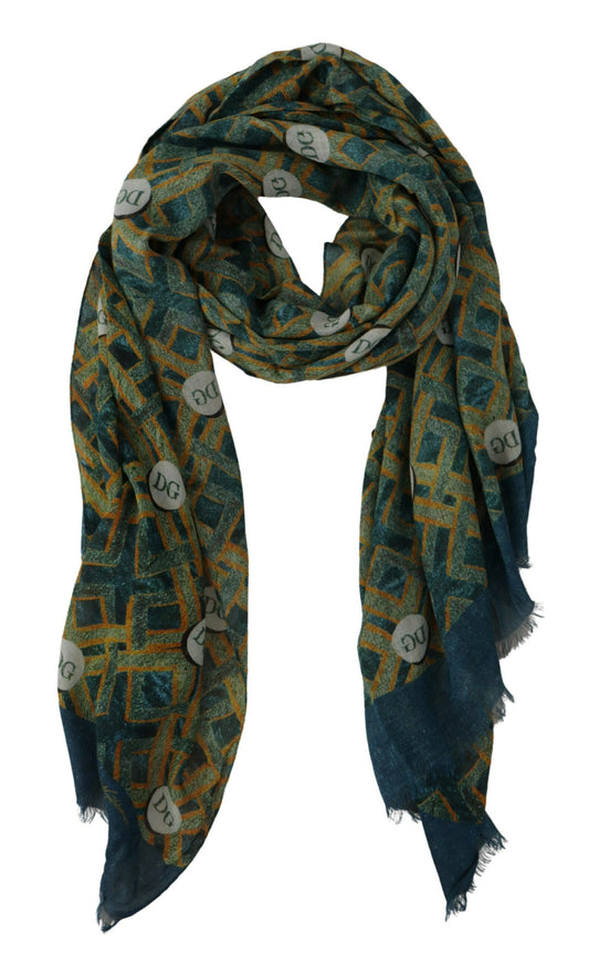 Elegant Multicolor Modal-Cashmere Men's Scarf