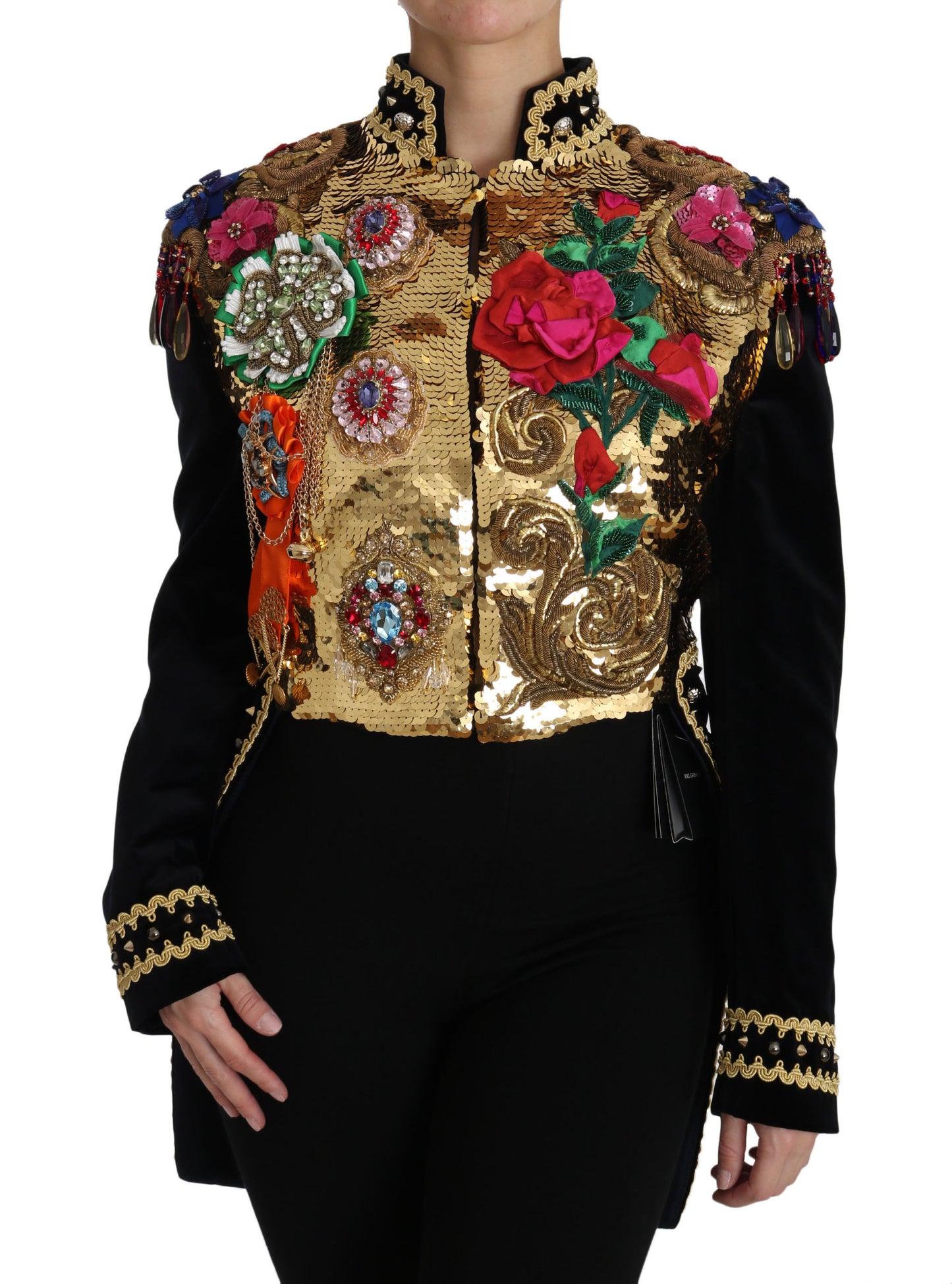 Enchanted Sicily Velvet Sequined Jacket