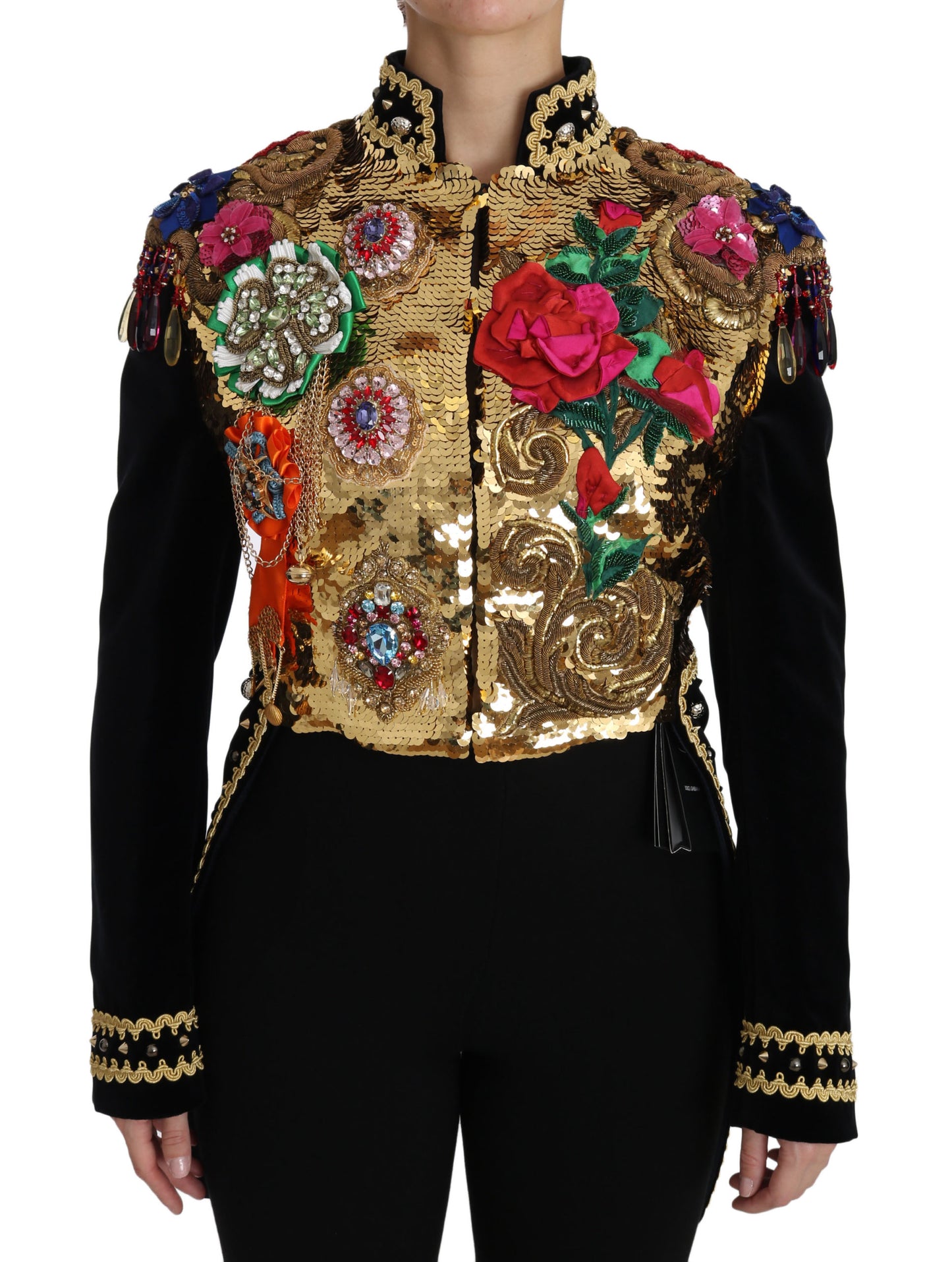 Enchanted Sicily Velvet Sequined Jacket