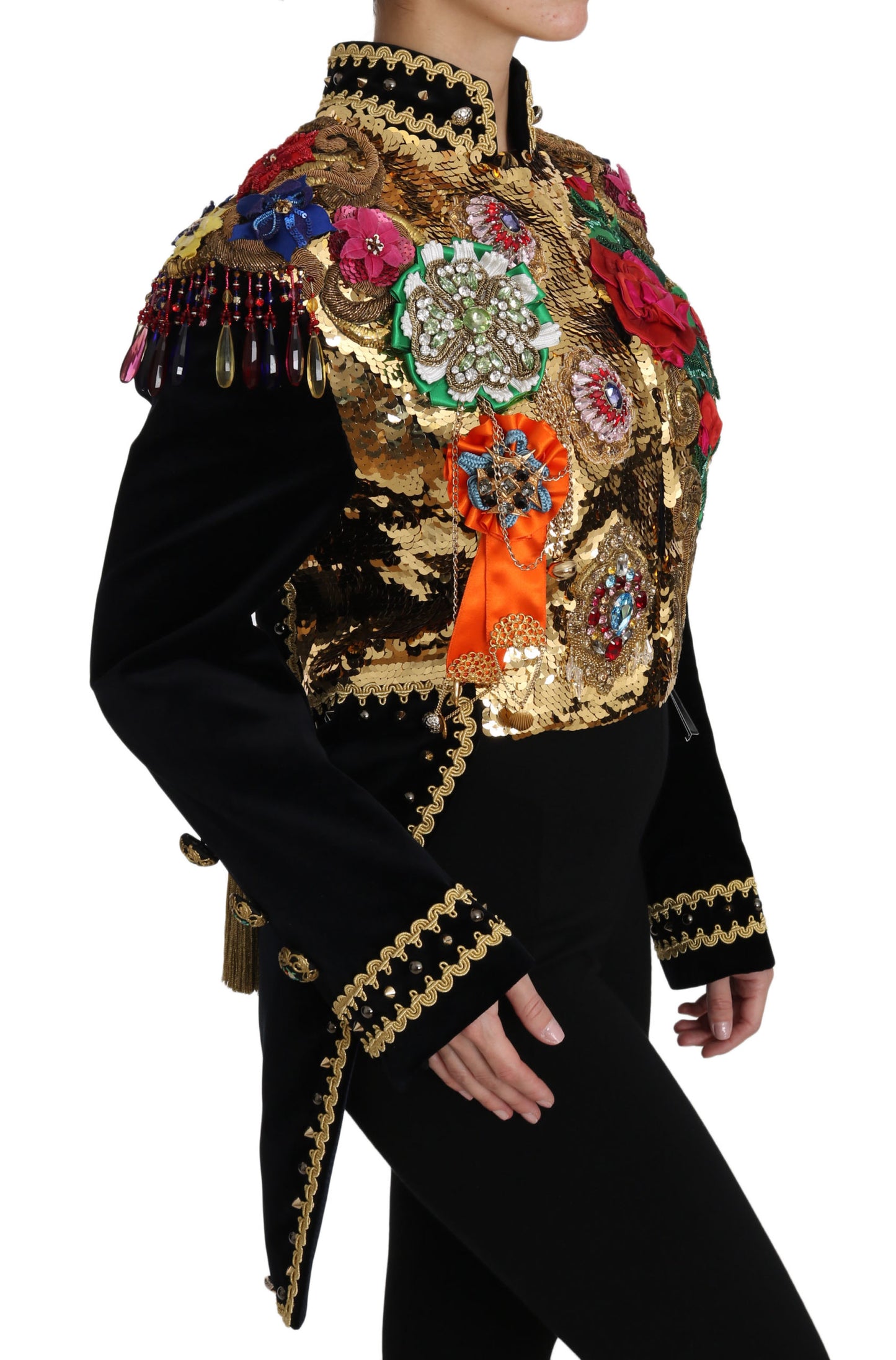 Enchanted Sicily Velvet Sequined Jacket