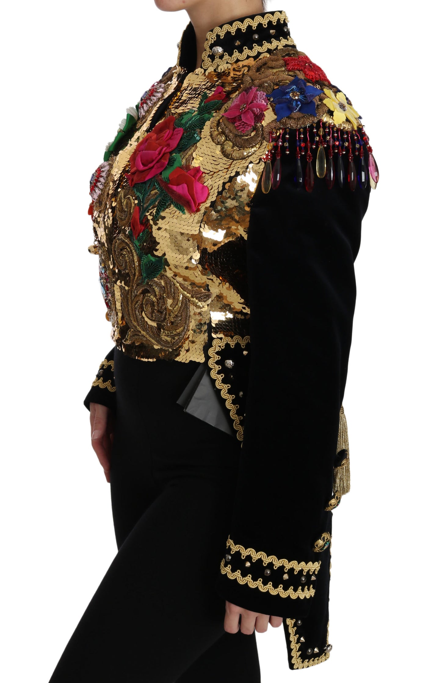 Enchanted Sicily Velvet Sequined Jacket