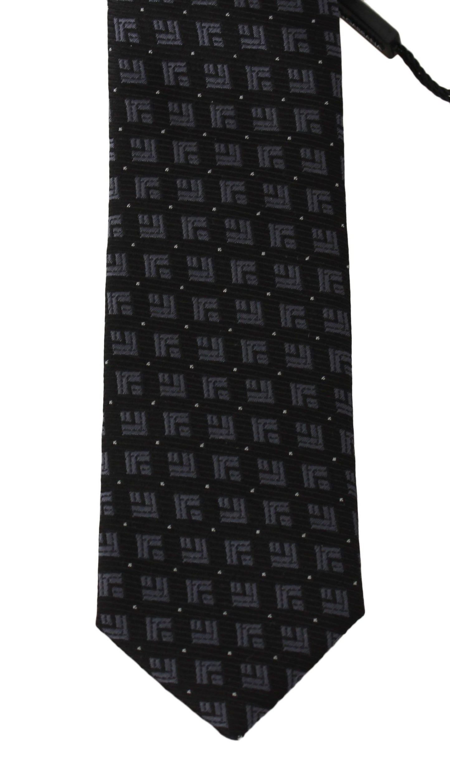 Elegant Black Silk Neck Tie