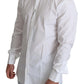 Elegant White Cotton Dress Shirt