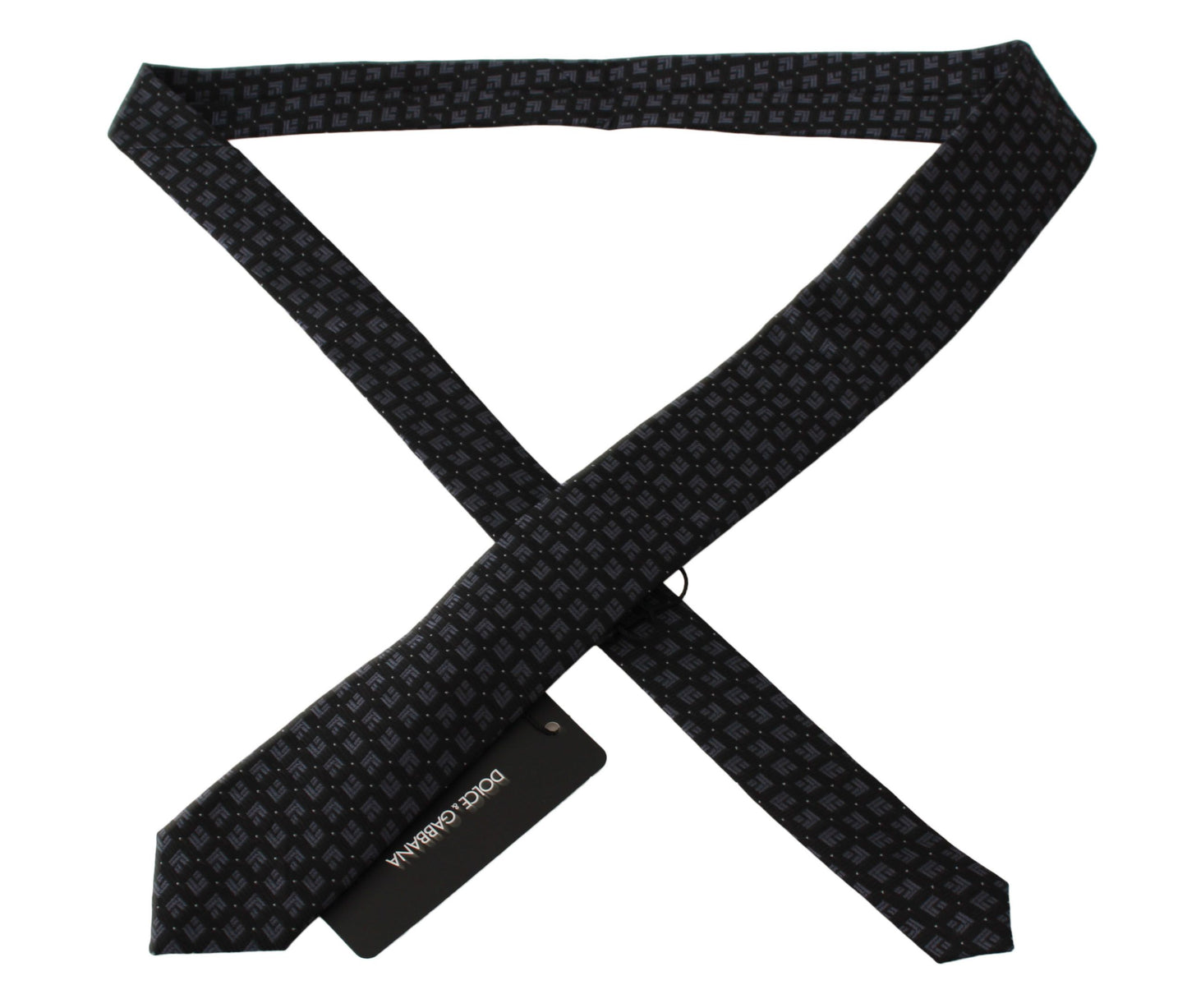 Elegant Black Silk Neck Tie