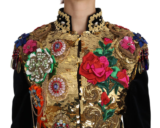 Enchanted Sicily Velvet Sequined Jacket