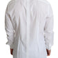 Elegant White Cotton Dress Shirt
