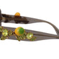 Gray Acetate Crystals Lemon Applique DG4283B Sunglasses