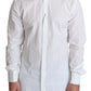 Elegant White Cotton Dress Shirt