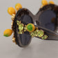 Gray Acetate Crystals Lemon Applique DG4283B Sunglasses