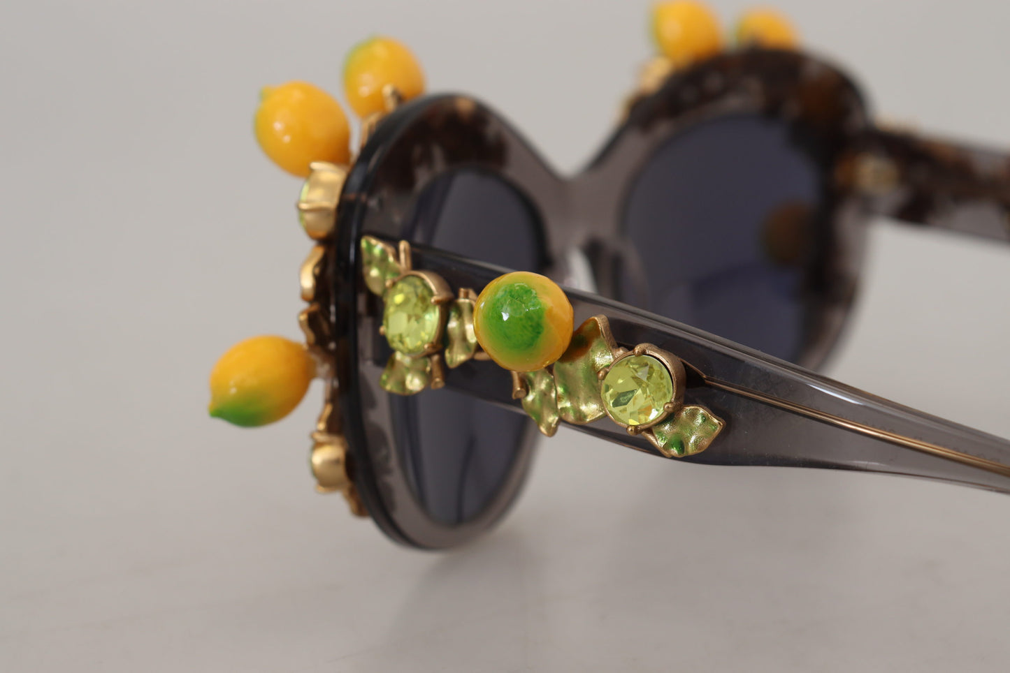 Gray Acetate Crystals Lemon Applique DG4283B Sunglasses