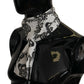 Elegant Silk Crown Print Men's Scarf