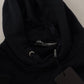 Elegant Black Cotton Hooded Pullover Sweater