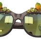 Gray Acetate Crystals Lemon Applique DG4283B Sunglasses