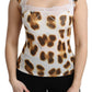 White Brown Camisole Underwear Blouse