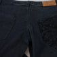 Dark Blue Low Waist Straight Fit Women Denim Jeans