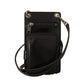 Elegant Leather Phone Wallet with Strap