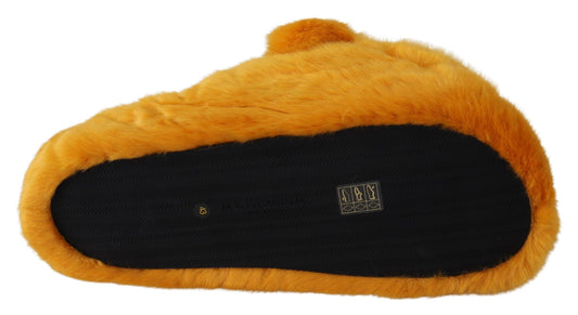 Yellow LION Flats Slippers Sandals Shoes