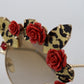 Elegant Round Rose-Embellished Sunglasses