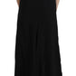 Elegant Flare Maxi Evening Dress with Crystal Accents