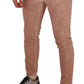 Pink Slim Fit Skinny Denim Jeans