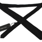Elegant Black Knitted Silk Necktie