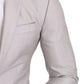 Sleek Silver Italian Wool Silk Blazer