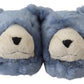 Blue Teddy Bear Slippers Sandals Shoes