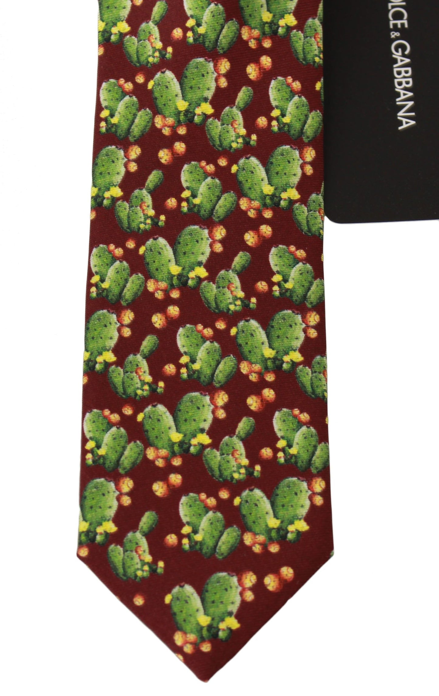 Multicolor Cactus Silk Neck Tie