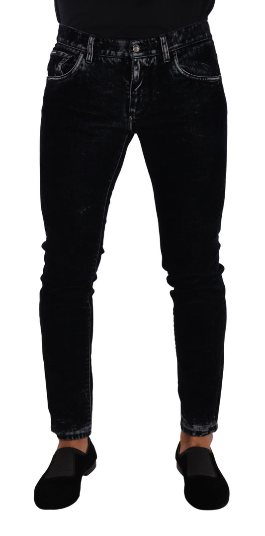 Sleek Black Skinny Denim Jeans